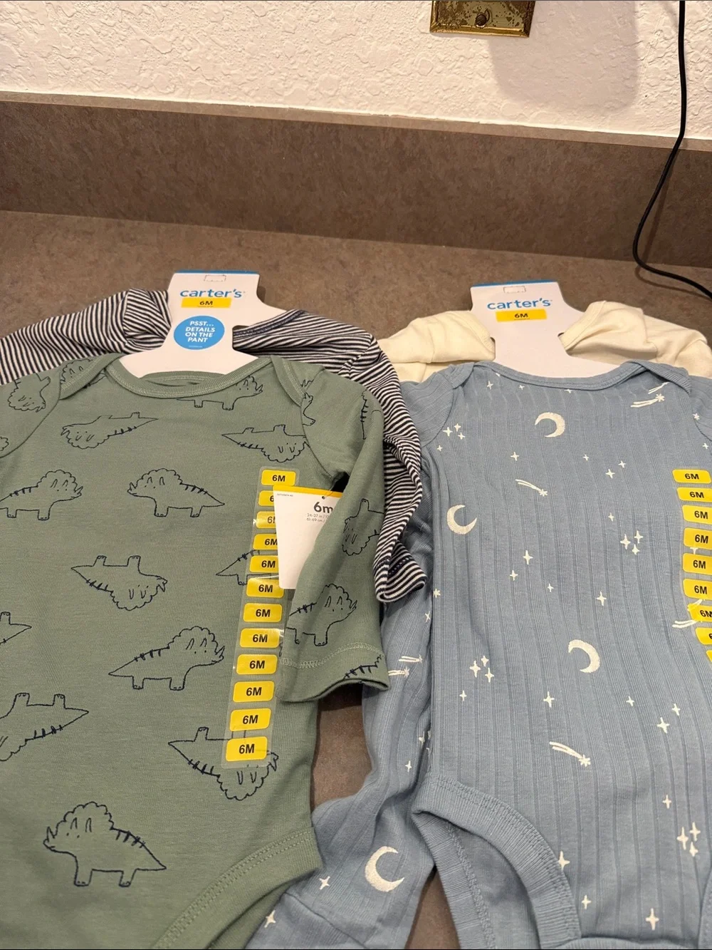 Carters 6 mos 3 pc sets both sets included